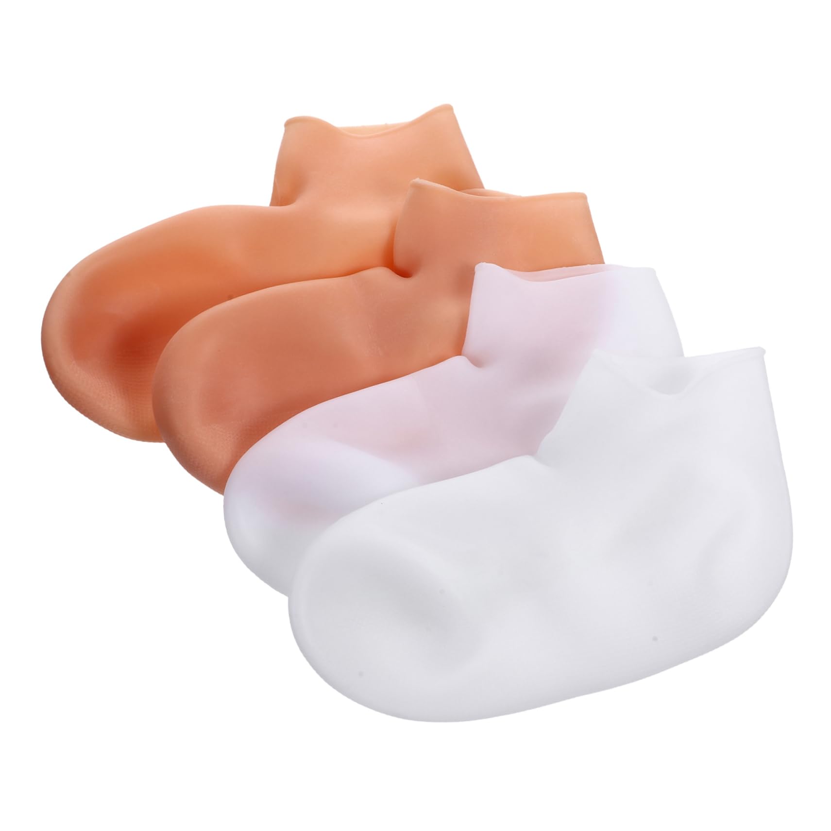 SOESFOUFU Heel Moisturizing Socks Aloe Infused Foot Socks for Cracked Skin Overnight Reusable Spa