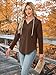 Womens Tops Trendy Long Sleeve Shirts Blouses Tunics Dressy Casual Sweaters Hoodies Sweatshirt for Women Chocolate Brown Early Fall Fashion Clothes Must Haves Winter Clothing Cowboy Chic Outfits 2025