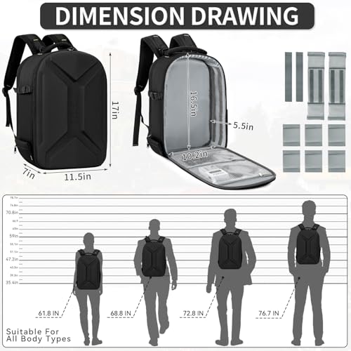 Mochila rígida para cámara DSLR/SLR/mirrorless impermeable miniatura 3