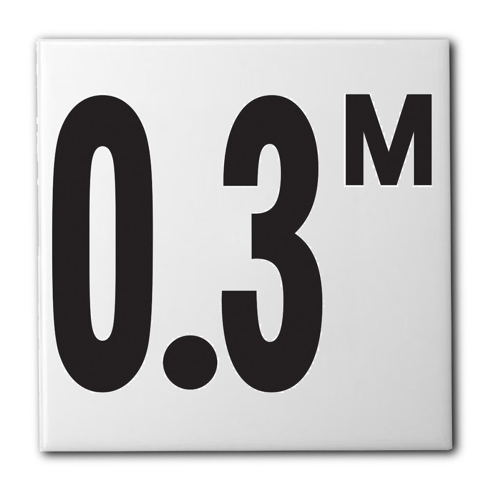 Ceramic Swimming Pool Waterline Depth Marker 