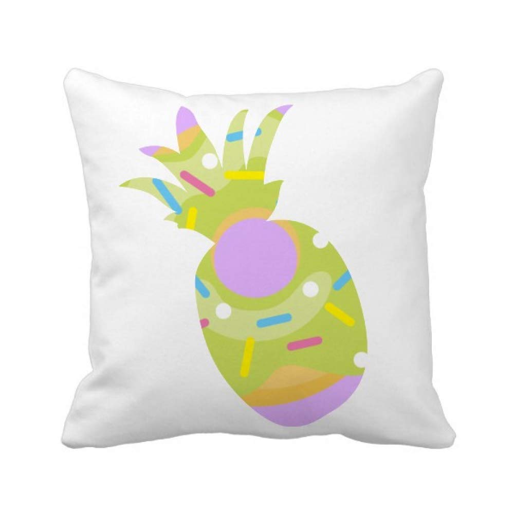 Housse de coussin donut vert carré pour soulager le dos avec style