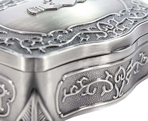Mullingar Pewter Jewelry Box With Irish Claddagh Design #TOP3