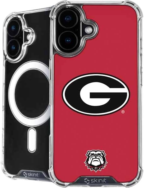 Skinit Phone Case Compatible with MagSafe iPhone 16 Plus - Officially Licensed University of Georgia Bulldogs Design