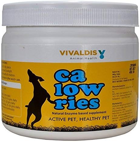 Vivaldis Calowries - Weight Management Food Supplement for Dogs & Cats, 150 Gm