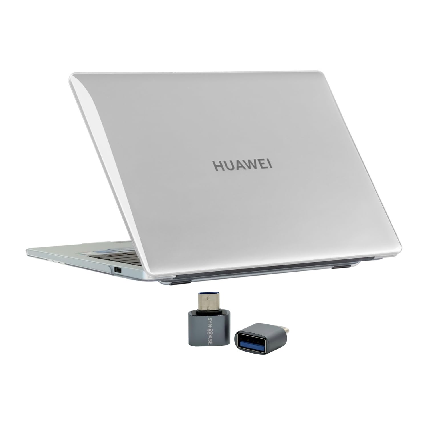 SyncCase Huawei MateBook 16 ve 16s Kılıf Uyumlu Kristal Parlak Şeffaf Sert Hard Case İnce Hafif Çizilme Koruma 2021-2023 16 inç Şeffaf