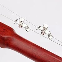 Vista 9 de 6 Uds Erhu Fine-Tuning Strings Erhu String Tuning Tool Violin String Adjuster Erhu Fine Tuner Plata Acero Inoxidable