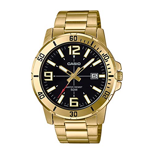 Casio Enticer Analog Black Dial Men's Watch - MTP-VD01G-1BVUDF (A1367)