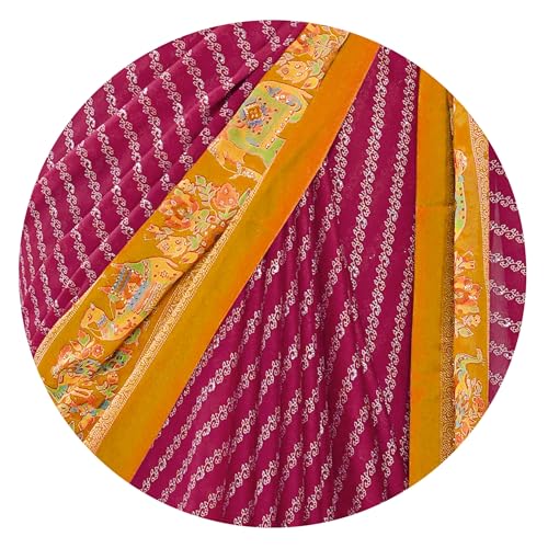 Image of MIRCHI FASHION Saree for Woman | Chiffon Floral Printed Breathable Occasional Sari with Blouse