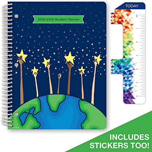 Dated Elementary Student Planner for Academic Year 2018-2019 (Matrix Style - 8.5