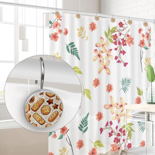 Ganchos de cortina de ducha para transformar el baño principal con detalles de cristal 5