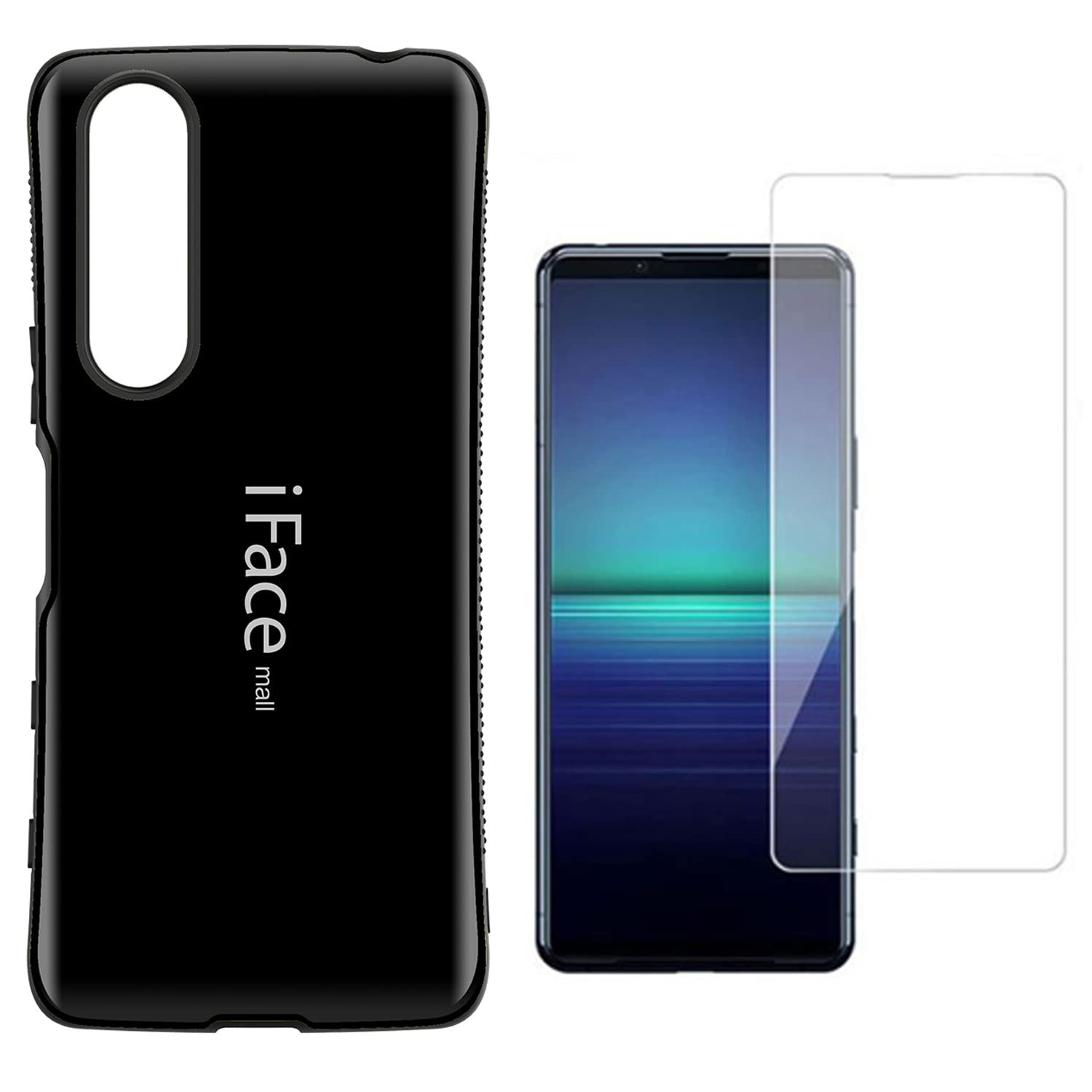 【ケース、フィルム付】Xperia 5 Ⅲ Amazon.co.jp: iFace mall Xperia 5 III 用 ケース & 強化ガラス