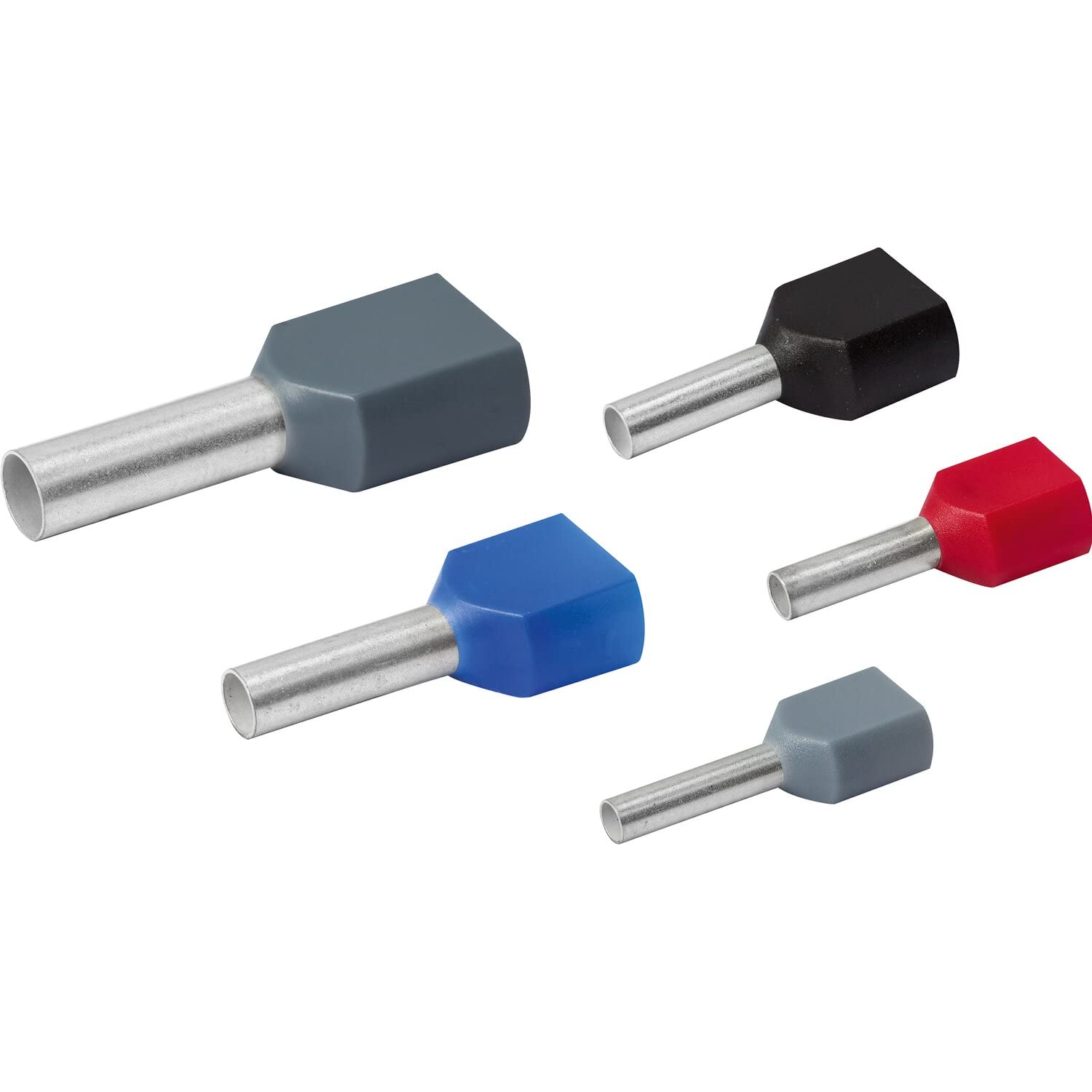 Sgc Blue 100 Pack Twin Insulated Ferrule Terminal, Corrosion Resistance Ferrules Pin Cord End Terminals For Electronic Industry (16.0Mm² )