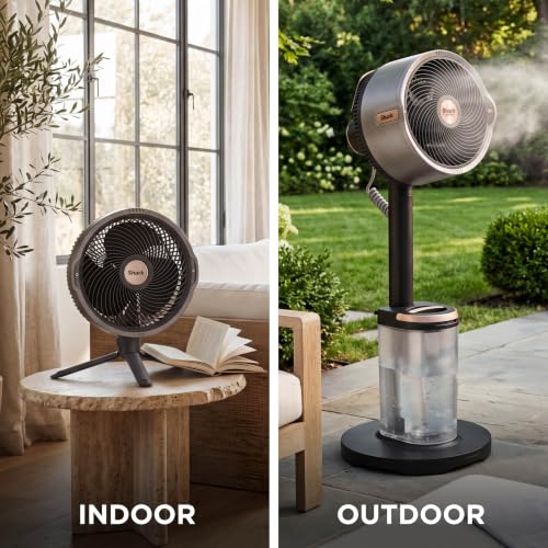 Shark FlexBreeze Pro Mist 2-in-1 Fan with Integrated Mist, Charcoal, FA302 | Corded/Cordless, Pedestal to Tabletop, up to 24-Hr Battery, up to 70 Ft of Power, 5 Speeds, with Integrated Misting Tank - image 7