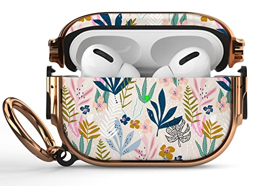 Image of Maxjoy for AirPods Pro 2nd /1st Generation Case with Lock, Cute AirPods Pro 2 Case Lock Protective Hard AirPod Pro Cover for Women Men with Keychain for Airpod Pro (2023 /2022 /2019), Leaf