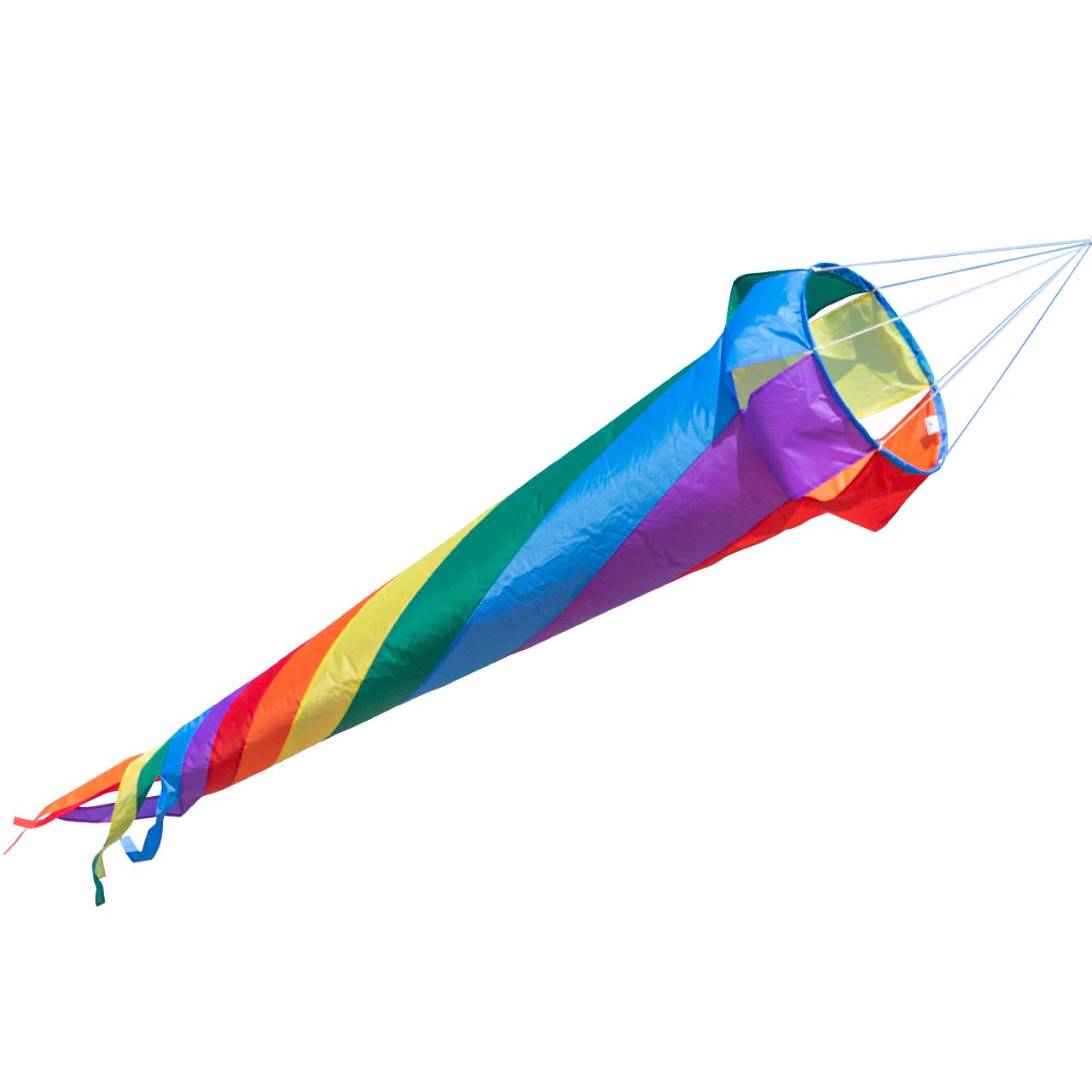 Manica a vento - Windturbine 150 RAINBOW - Impermeabile e resistente ai raggi UV - Ø35cm, Lunghezza: 150cm - incl. clip girevoli con cuscinetti a sfere