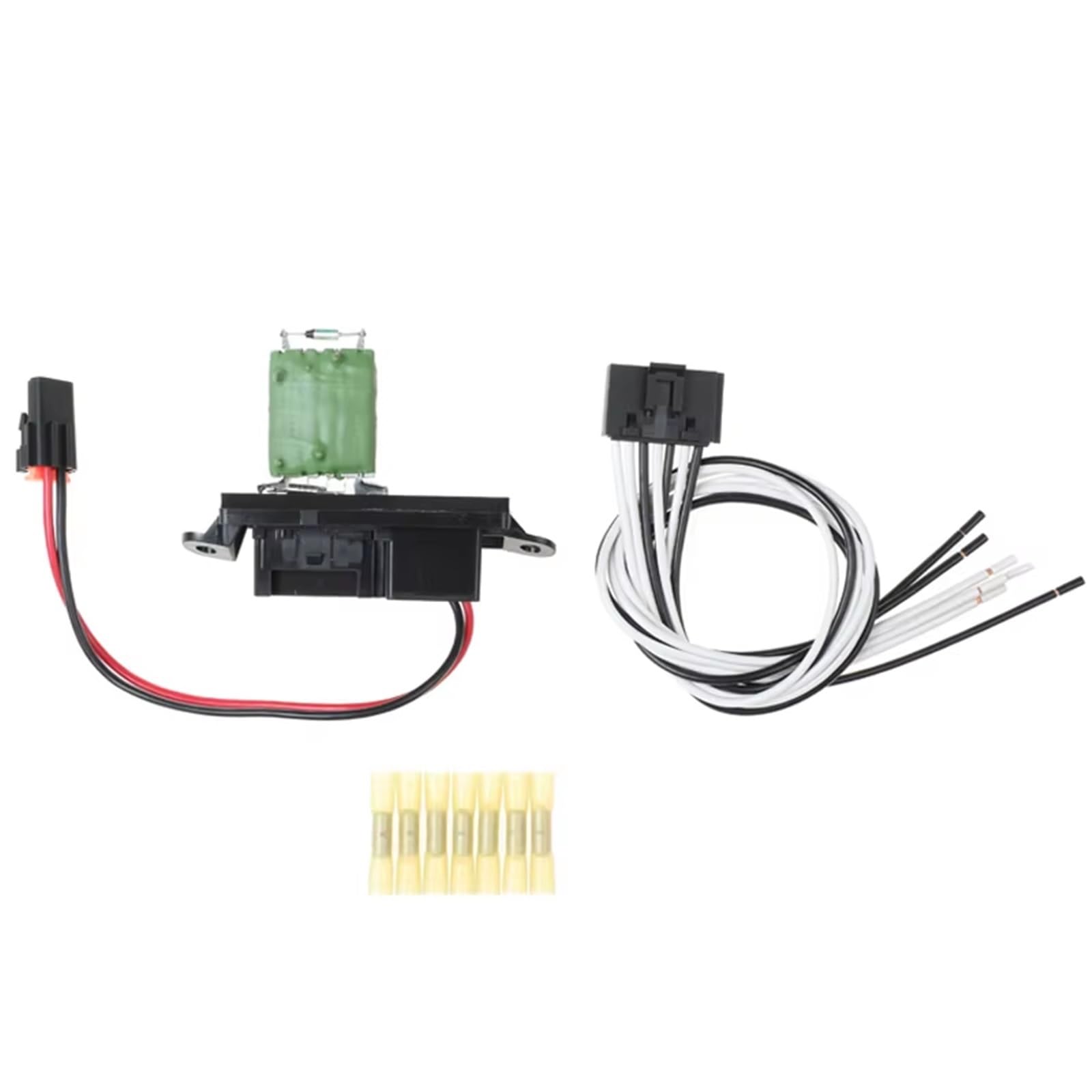 Rezystor sterujący wentylatorem klimatyzacji do Chevroleta, Silverado 1500, 1500HD, 2500, 2500HD, 3500, opornik wentylatora dmuchawy samochodowej HVAC z ręcznym rezystorem klimatyzacji (z przewodem)