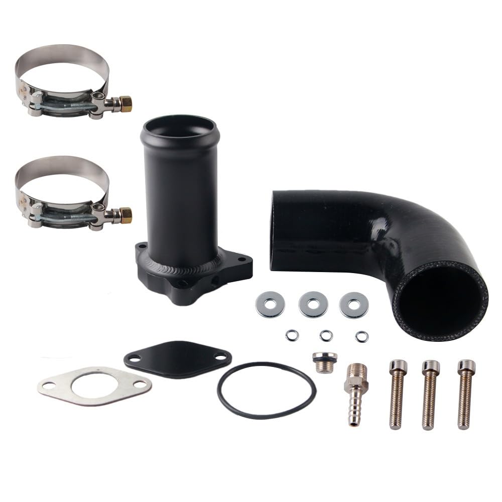 Kit Suppression Vanne EGR 1.9 TDI, EGR Valve Removal 57mm convient pour moteurs ASZ BKC BXE ARL BLT BJB BXF BSW BUK BPX AXC AXB AUY BTB, pour A3 A4 A6 Golf OE 038131501AT 038131501T 038131501AB noir