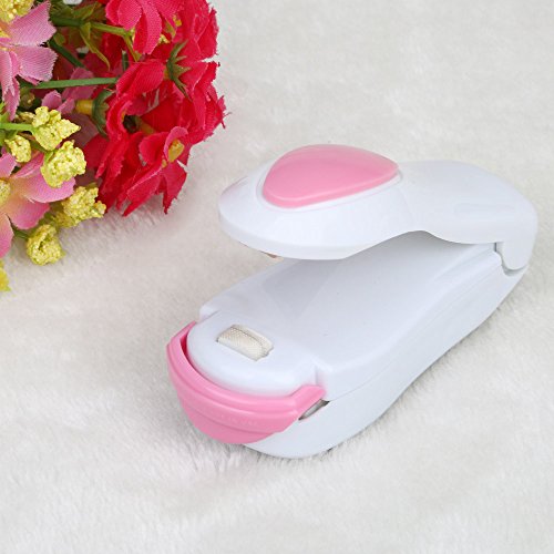 UpdateClassic Portable Mini Sealing Household Machine, Handheld Heat Bag Sealer, Mini Heat Bag Sealer Sealing Machine Hand Pressure Heat Sealing Machine for Airtight Food Storage Saver (White, 2pcs) - Thumbnail 2