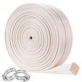 ZY-hosetube Pool Backwash Hose 3” × 100 ft Heavy Duty PVC Water Discharge Hose General Purpose Flexible Reinforced Lay Flat Pump Drain Pipe for Water Transfer, with 2 Clamps (3in-100ft, No Leak)