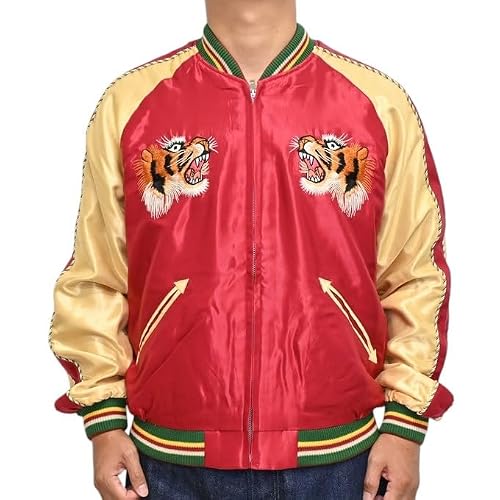 [Tailor Toyo] �e�[���[ ���m �X�J�W���� 2025 �� �g�� �h �C�[�O�� ���m�G���^�[�v���C�Y ���o�[�V�u�� TT15790-170 Mid 1950s Style Acetate Souvenir Jacket EAGLE × BLUE 