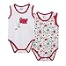 Amomí Body Bebé Niño Sin Mangas Body Bebé Niño Tirante 100% Algodón Pack de 2PCS 3-24 Meses (3 Meses, Rojo)