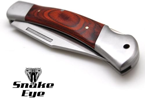 Miniatura 5 de Snake Eye Tactical Lock Back Cuchillo de bolsillo plegable con mango bellamente diseñado (tamaño grande)