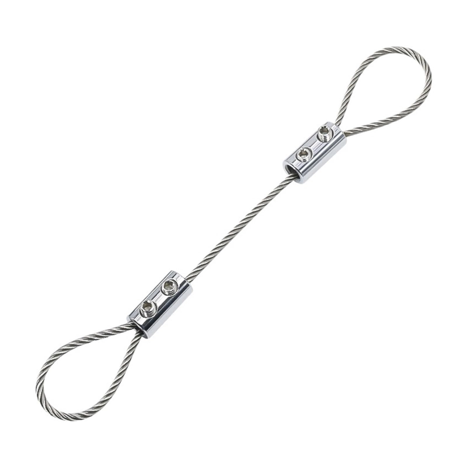 Picture Hanging Wire Curtains, Adjustable Picture Hanging Wire 1.5-4mm Steel Cable, 0.5-2M Stainless Rope Kit(3.0mm,2M)