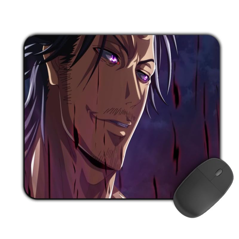 Image of Printed Design Mouse Pad Badass Yami (200MM X 240 X 3MM) Enhance Gaming and Work Performance Comfortable and Precise Non-Slip Water Proof Black Clover Mouse Pad.