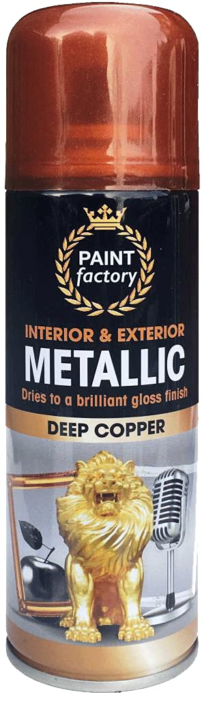 Classic Signature - 9 x Metallic Deep Copper Spray Paint 200ml - Multi-Purpose Use, Spray for Metal and Wooden Furniture, Ornaments, Decorative Items and Much More for Interior & Exterior