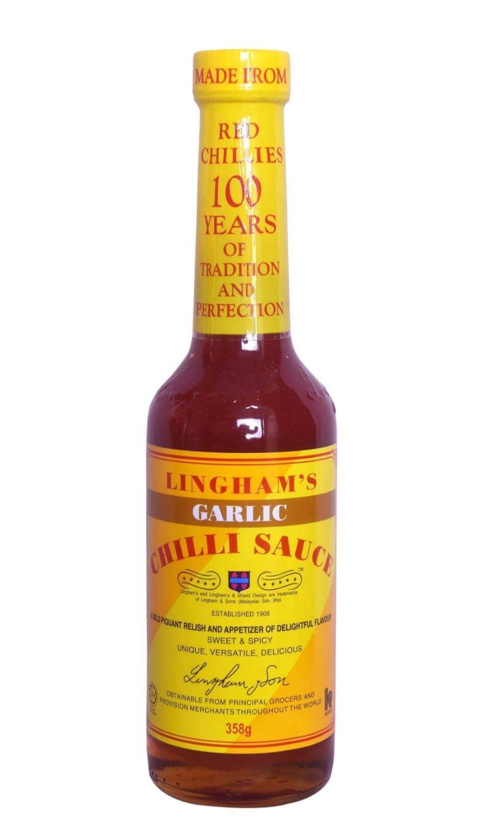 LINGHAMS RED CHILLI SAUCE WITH GARLIC - 280 ML / 358 Gr (IMPORTED - MALAYSIA) Since 1908 | Non-GMO Project Verified | Vegan | Gluten free | No added Colour or Presevatives (Scrool down for variants) (B0CKWFN2XN) Amazon Price History, Amazon Price Tracker