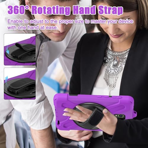 Coque de protection robuste Samsung Galaxy Tab Active5 SM-X300 violette