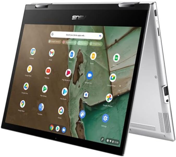ASUS Flip CM3200FM 12" 2 in 1 Chromebook - MediaTek Kompanio 8192 2.2GHz Processor 4GB RAM 64GB eMMC, Chrome OS Mineral grey - CM3200FM1A-HW0025