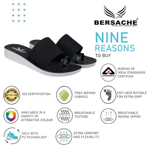 Image of BERSACHE Extra Soft Classic Casual with Regular wear with Ultra Soft & Flexibility Technology Slipper for Women's