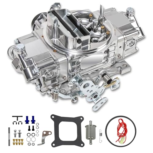 BR-67255 Carburetor 650 CFM 4 Barrel 4150 Model Carburetor Compatible with Holley Quick Fuel Brawler Diecast Carburetors with Mechanical Secondaries Electric Choke