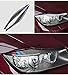 GZXinWei Carbon Fiber Front Headlamp Headlight Eyebrow Eyelid Car Stickers Decal Trim,12