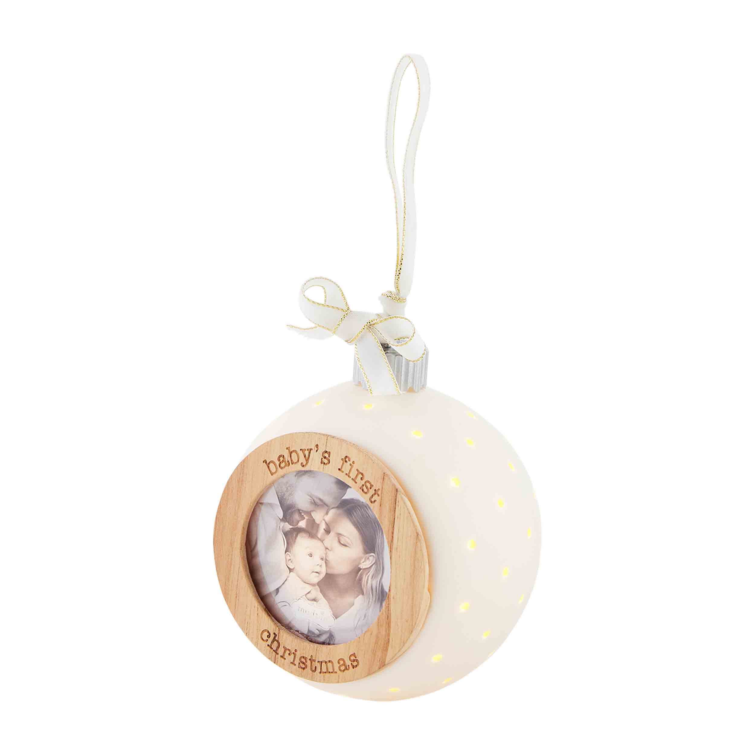 Mud Pie Cermaic Christmas Ornament, Baby, 4