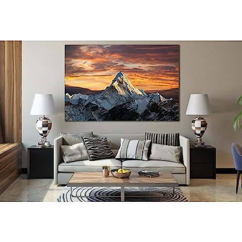 Lienzo de montaña Everest ZELLART WTD SL219 para transformar paredes vacías de 60x40 cm