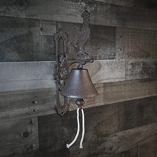 Treasure Gurus Metal Wall Mount Rooster Welcome Bell Rustic Country Kitchen Decor #TOP2