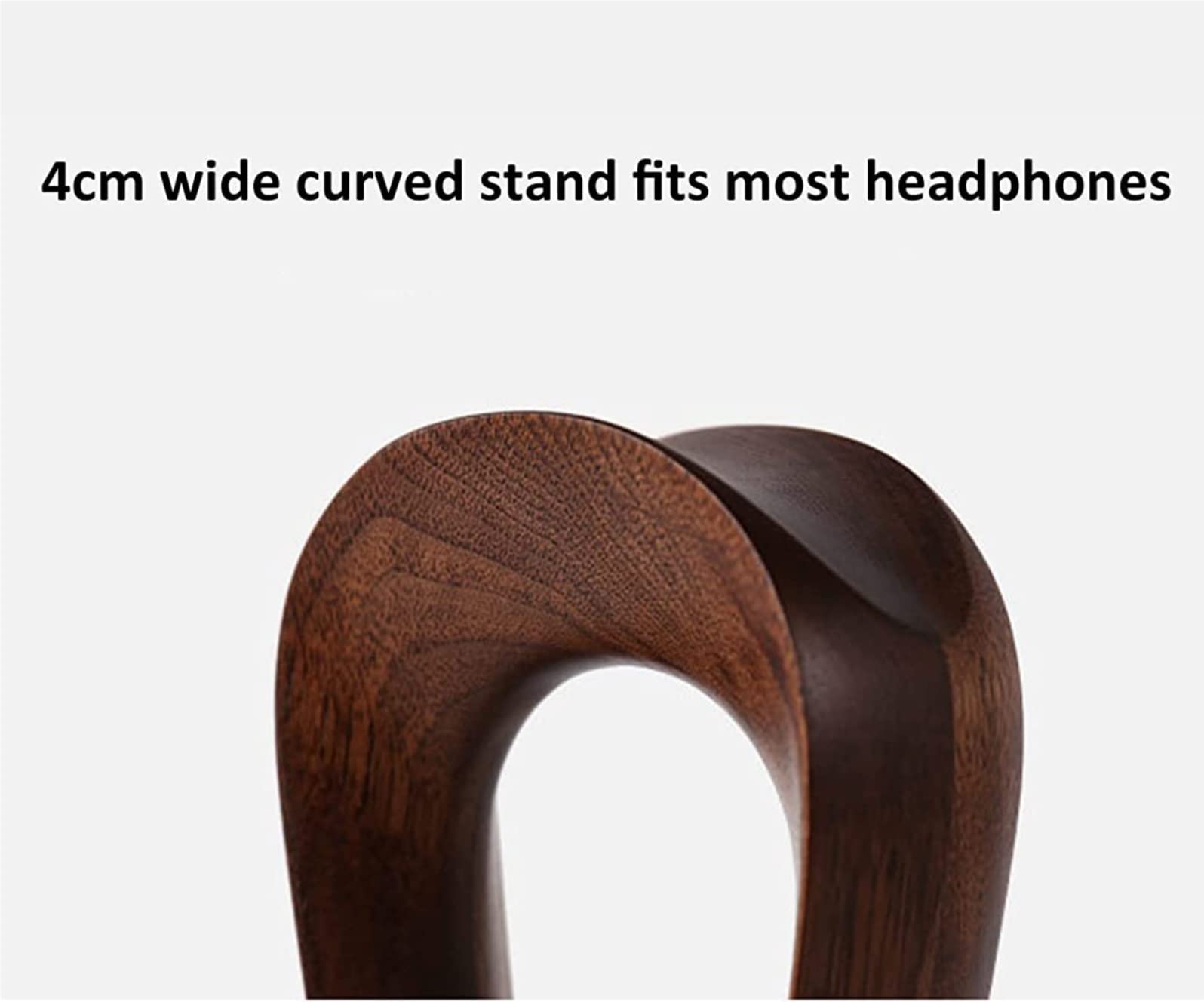 MRKU Supporto per Cuffie, Gancio per Cuffie da scrivania in Legno con avvolgicavo, in Legno massello, per Tutti Gli Accessori da Gaming.