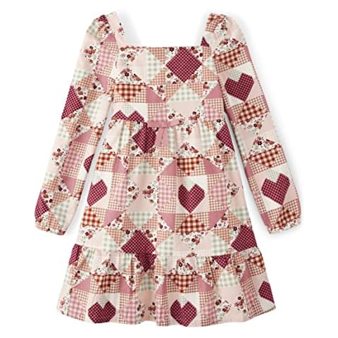 Gymboree Girls' Long Sleeve Patchwork Dress Cover