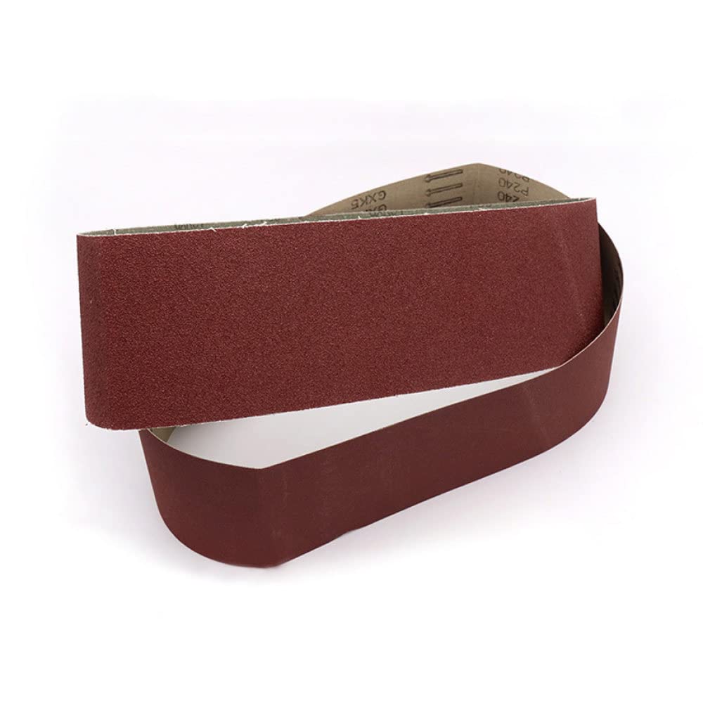 Bandas abrasivas de óxido de aluminio de 100 x 915 mm, bandas abrasivas de grano 80-400, pulido de madera (5 unidades) (120, 1 unidad)