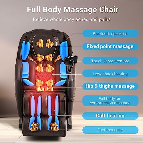 Massage-Chair-Full-Body-and-Recliner-with-Fully-Assembled-Lower-Back-and-Calf-Heating-LCD-Screen-Zero-Gravity-Shiatsu-Massage-Chair-Air-Compression-Brown-Newly-MU-C212