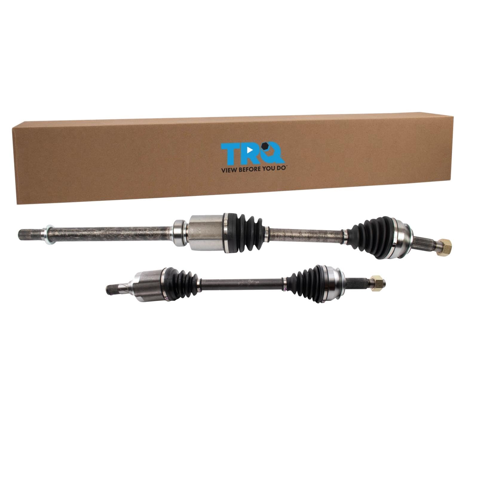 TRQ Front Driver and Passenger Side CV Axle Assembly Set 2 Piece