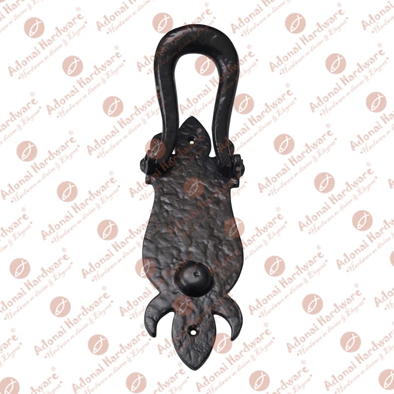 Adonai Hardware Amana Tür-Grill – Schwarz Pulverbeschichtet, Gusseisen, 164x164x38 Mm