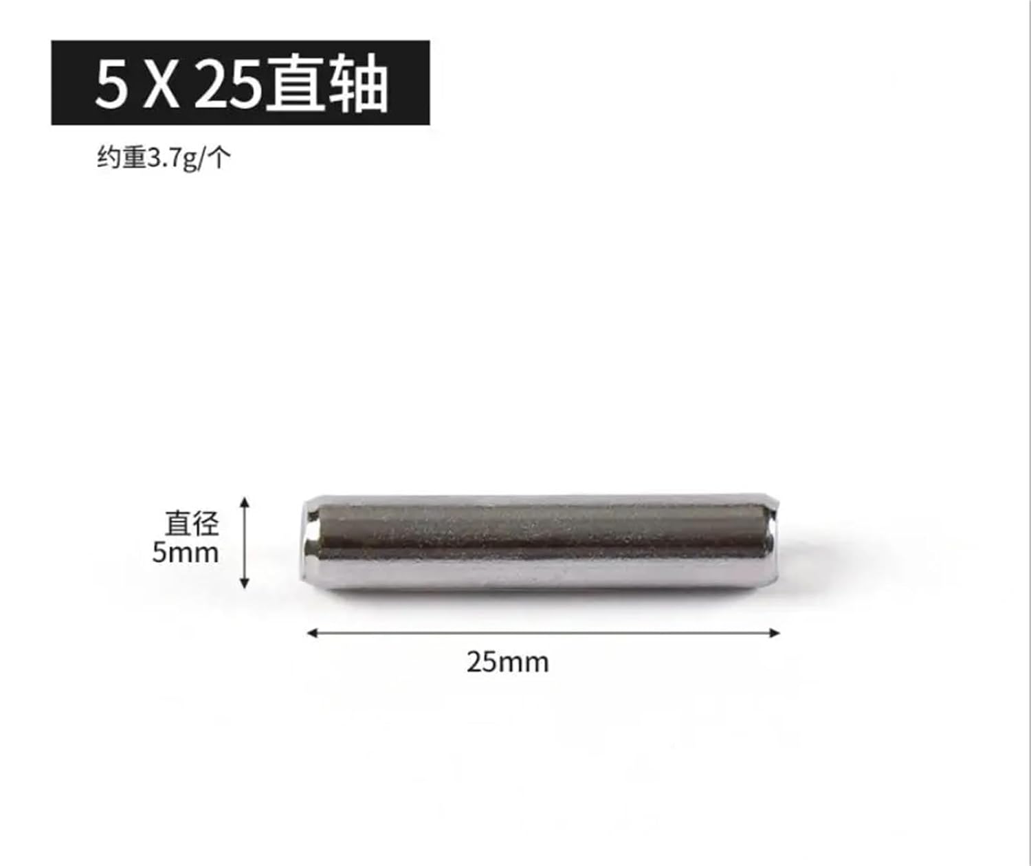 Cabinet Shelf Pegs 100 PCS Screw Shelf Kitchen Furniture Metal Support Plate Pin Dowel Pin Location Pin(Straight pin 5-25)