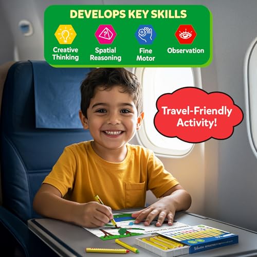 Image of Skillmatics Colour & Learn Activity Book - Learn 160+ Animals, 12 Retractable Mess-Free Crayons & 50 Pages, Educational, Gift for Toddlers and Preschoolers Ages 3, 4, 5, 6
