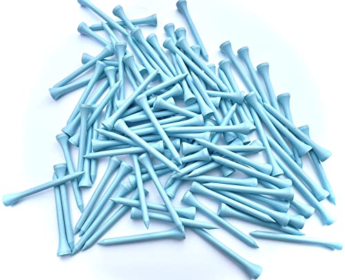 TH Golf 1000 Pcs Light Blue 70mm 2 3/4 inch Bamboo Golf Tees Eco Friendly & Sustainable Strong Bamboo