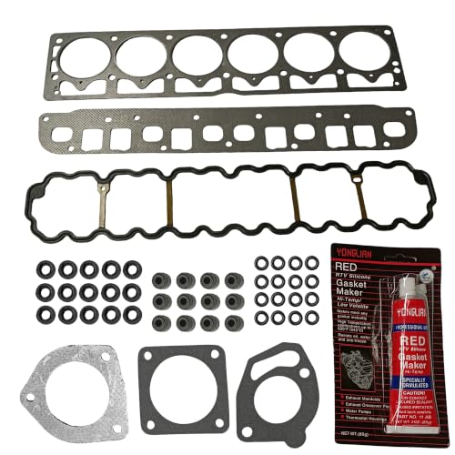 Image of Partsflow Head Gasket Set W /Bolts Compatible With 99-03 Jeep TJ Grand Cherokee Wrangler 4.0L OHV