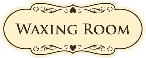 Vista 28 de Designer Waxing Room Sign (negro) - Mediano 1 paquete