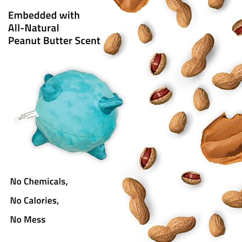 Pelota mordible mediana para perros con aroma a mantequilla de maní miniatura 5